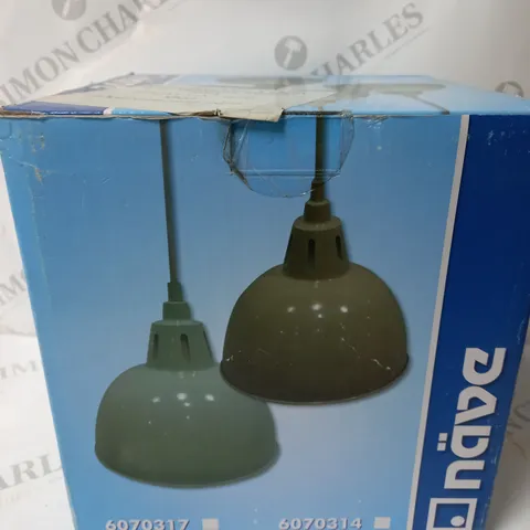 BOXED NAEVE LEUCHTEN 1 LIGHT BOWL PENDANT FINISH GREY