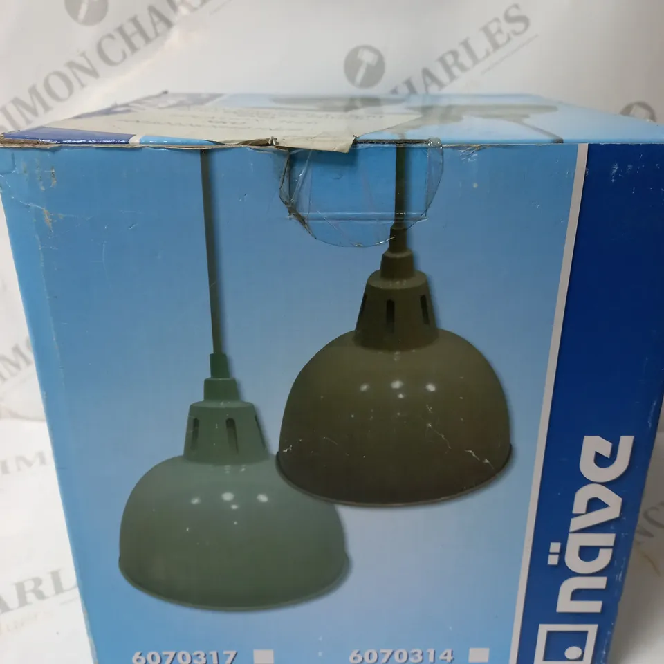 BOXED NAEVE LEUCHTEN 1 LIGHT BOWL PENDANT FINISH GREY