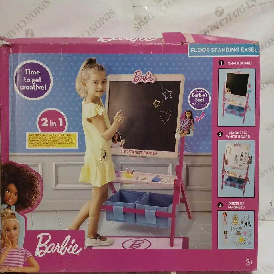 BOXED BARBIE FLOOR EASEL  RRP £44.99