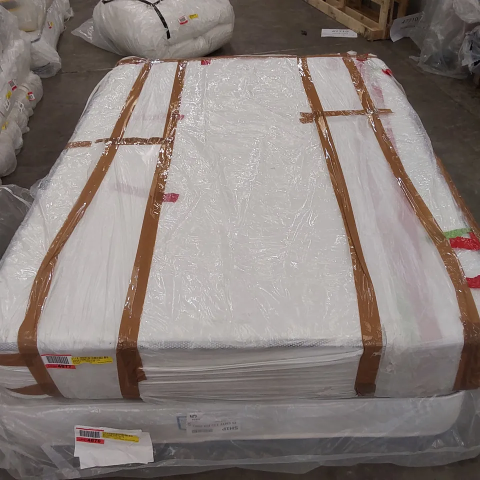 QUALITY BAGGED 4'6" DOUBLE CALTHORPE PILLOW TOP POCKET SPRUNG MATTRESS
