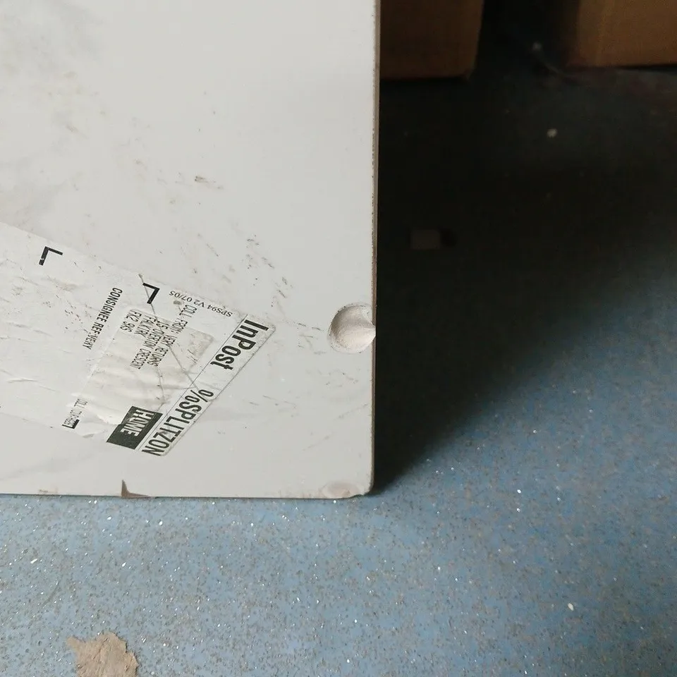 JULIAN BOWEN BRADLEY WHITE MARBLE COFFEE TABLE UNBOXED