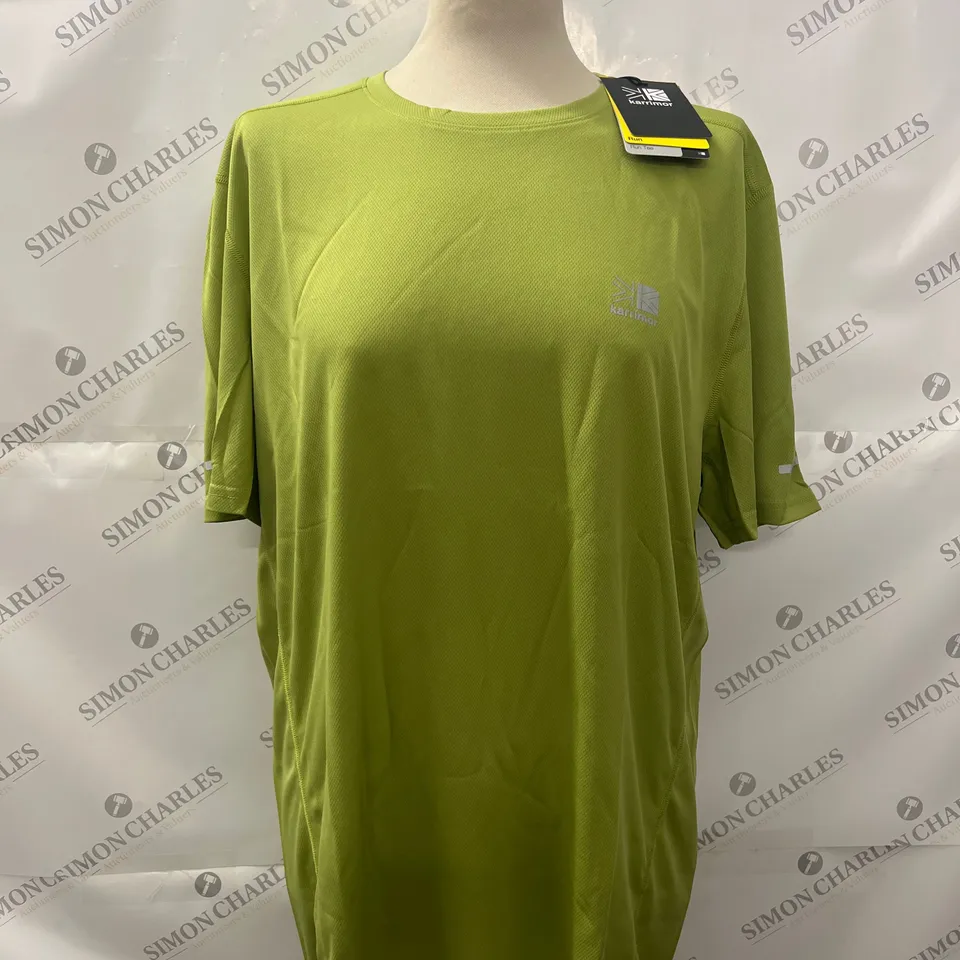 KARRIMOR RUN T SHIRT IN FERN GREEN SIZE XL