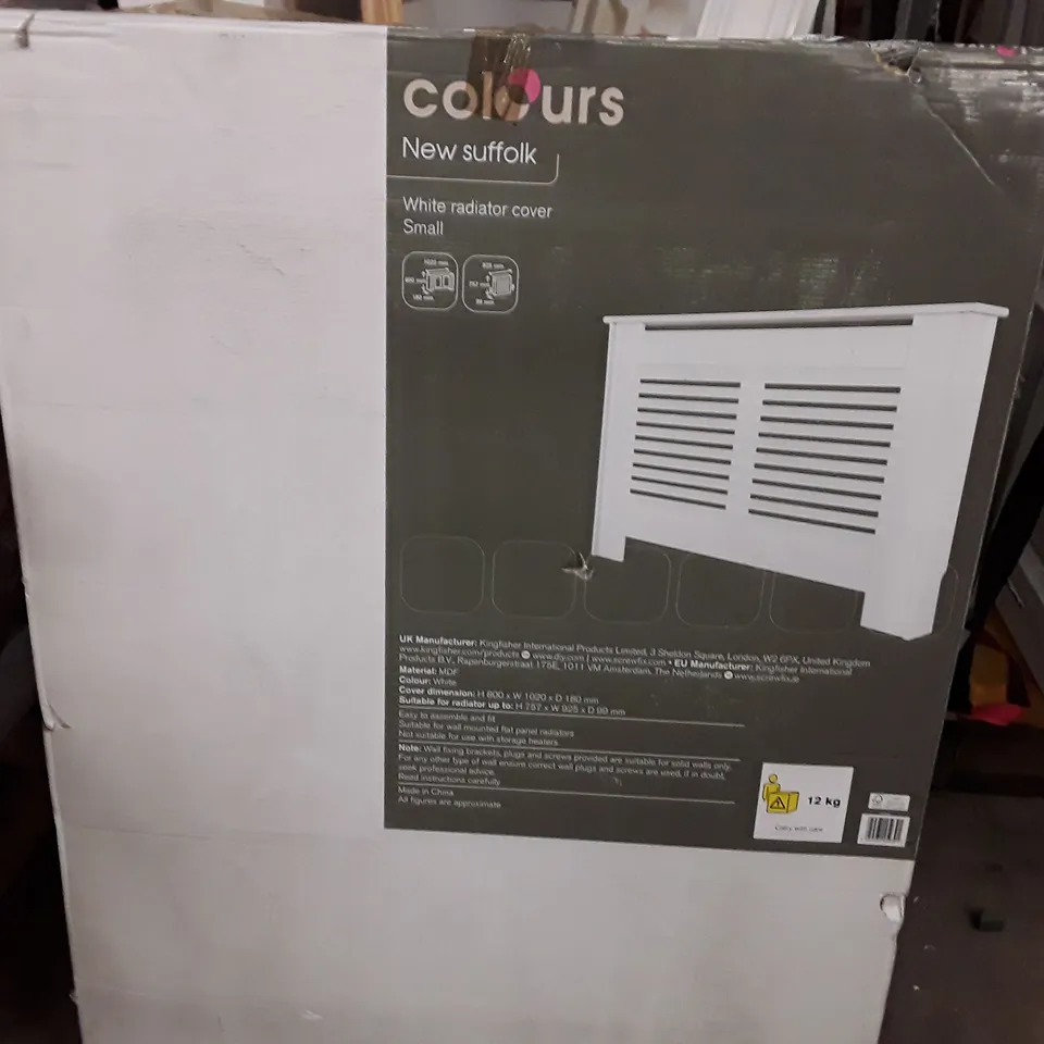 NEW SUFFOLK WHITE RADIATOR COVER SMALL