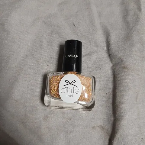 BOX OF APPROXIMATELY 144 CIATE LONDON CAVIAR MINI NAIL POLISH – ULTIMATE OPULENCE (CAV025), GOLD GLITTER-NO EXPIRY DATE SHOWN 
