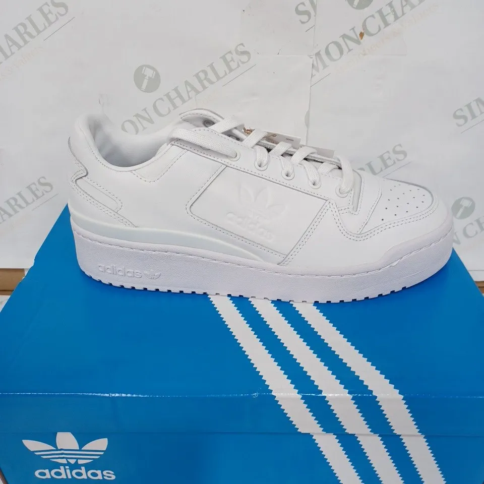 BOXED PAIR OF ADIDAS ORIGINALS FORUM BOLD FY9042 WOMEN'S SHOES - WHITE / SIZE: 9.5 UK 