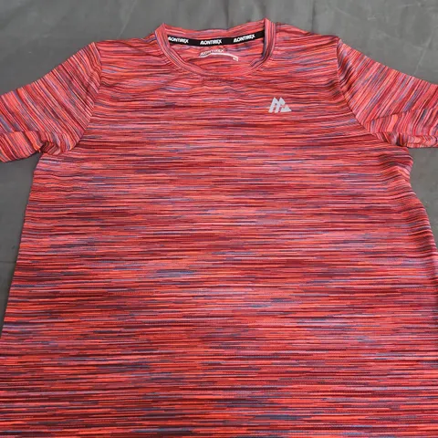 MONTIREX RED STRIPED SHORT-SLEEVE T-SHIRT – CREW NECK - KIDS - M