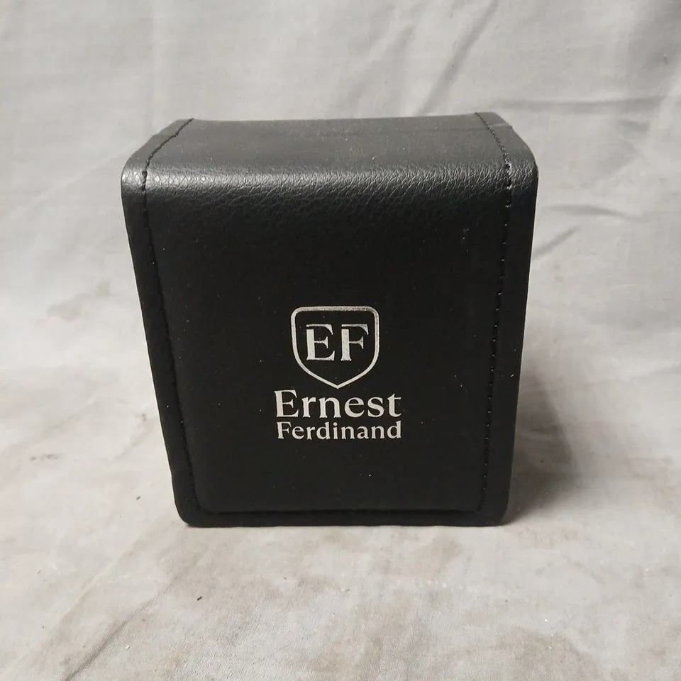 ERNEST FERDINAND WRISTWATCH – TWO-TONE STAINLESS STEEL BRACELET – BOXED