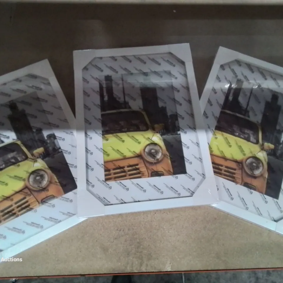 A BOX OF 3 PICTURE FRAMES A3 SIZE IN WHITE
