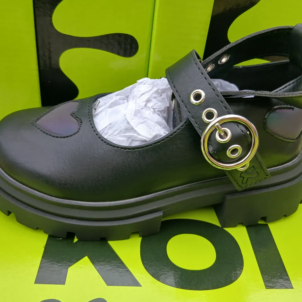KOI KIDZ LOVEBUG MEADOW KIDZ MARY JANE SHOES – BLACK, UK 3