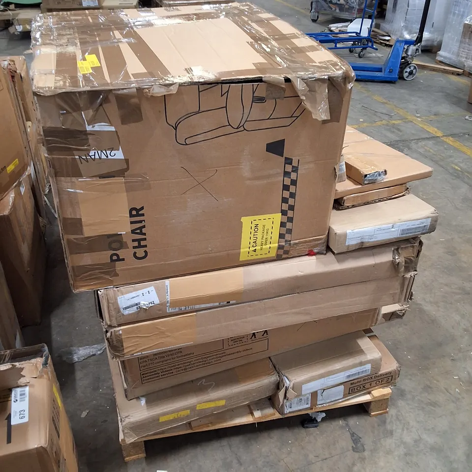 PALLET CONTAINING ASSORTED FLATPACK FURNITURE PARTS