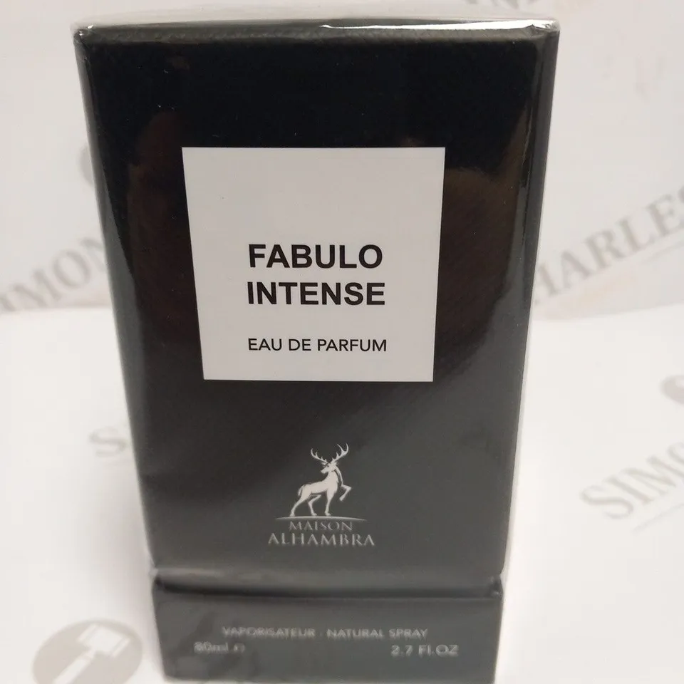 BOXED AND SEALED FABULO INTENSE EAU DE PARFUM MAISON ALHAMBRA 80ML