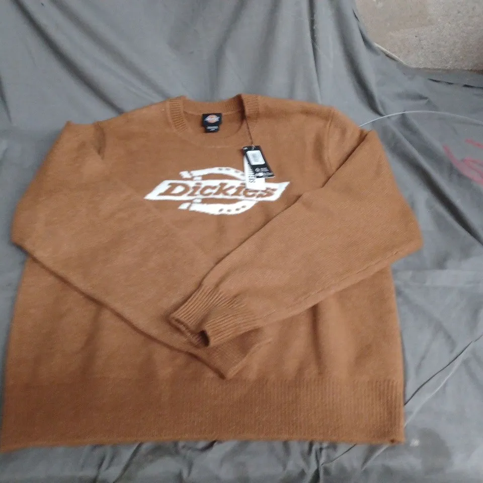 DICKIES BROWN KNIT JUMPER – SIZE M (MEN'S)