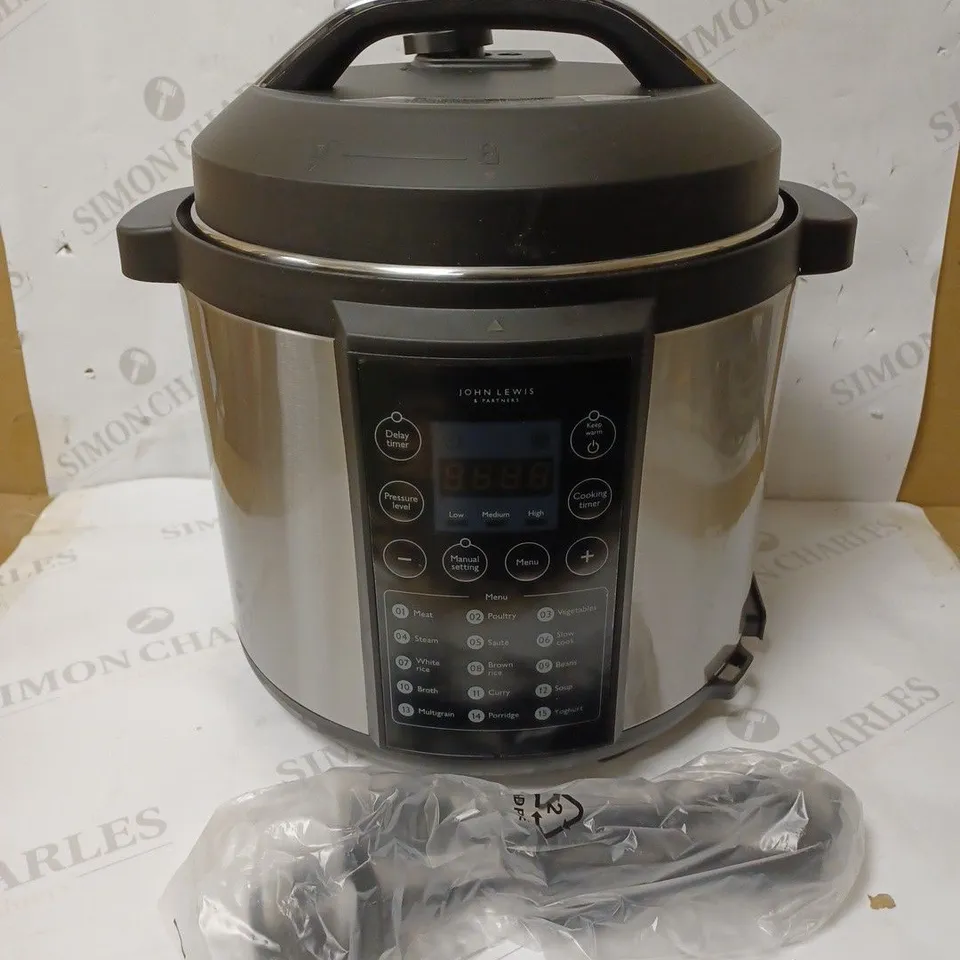 JOHN LEWIS PRESSURE COOKER 