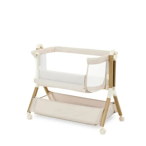 BOXED OBABY CLOUD BEDSIDE CRIB - OATMEAL (1 BOX)