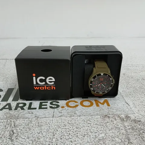 ICE WATCH CHRONO KHAKA ORANGE MEDIUM IN BOX
