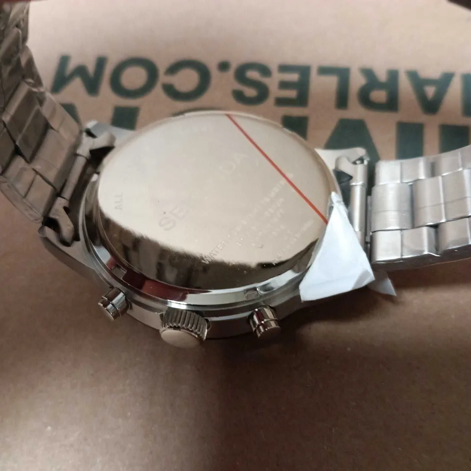 SEKONDA CHRONOGRAPH WATCH WITH RED DIAL