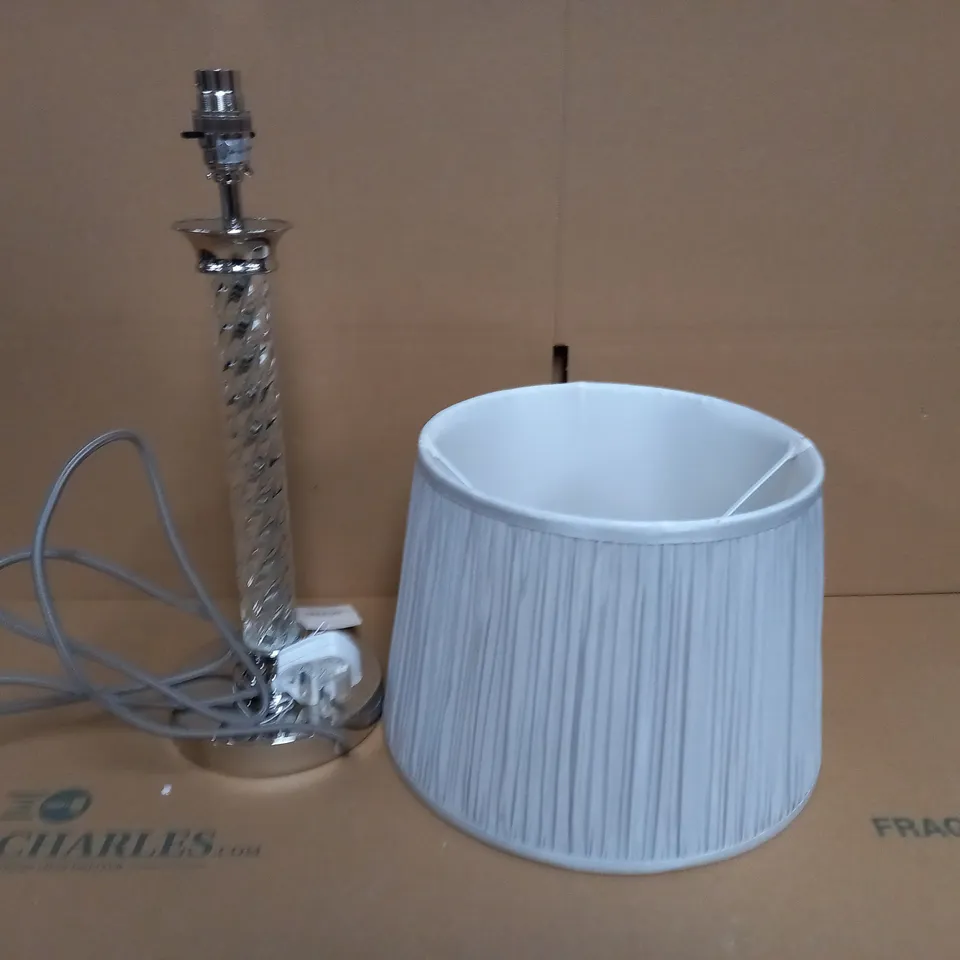 LAURA ASHLEY LOUIS TWIST GLASS TABLE LAMP