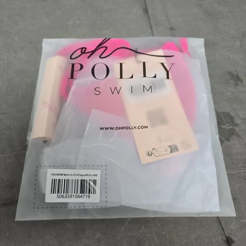 OH POLLY SWIM PINK TROPICAL PRINT SWIMSUIT – XXS