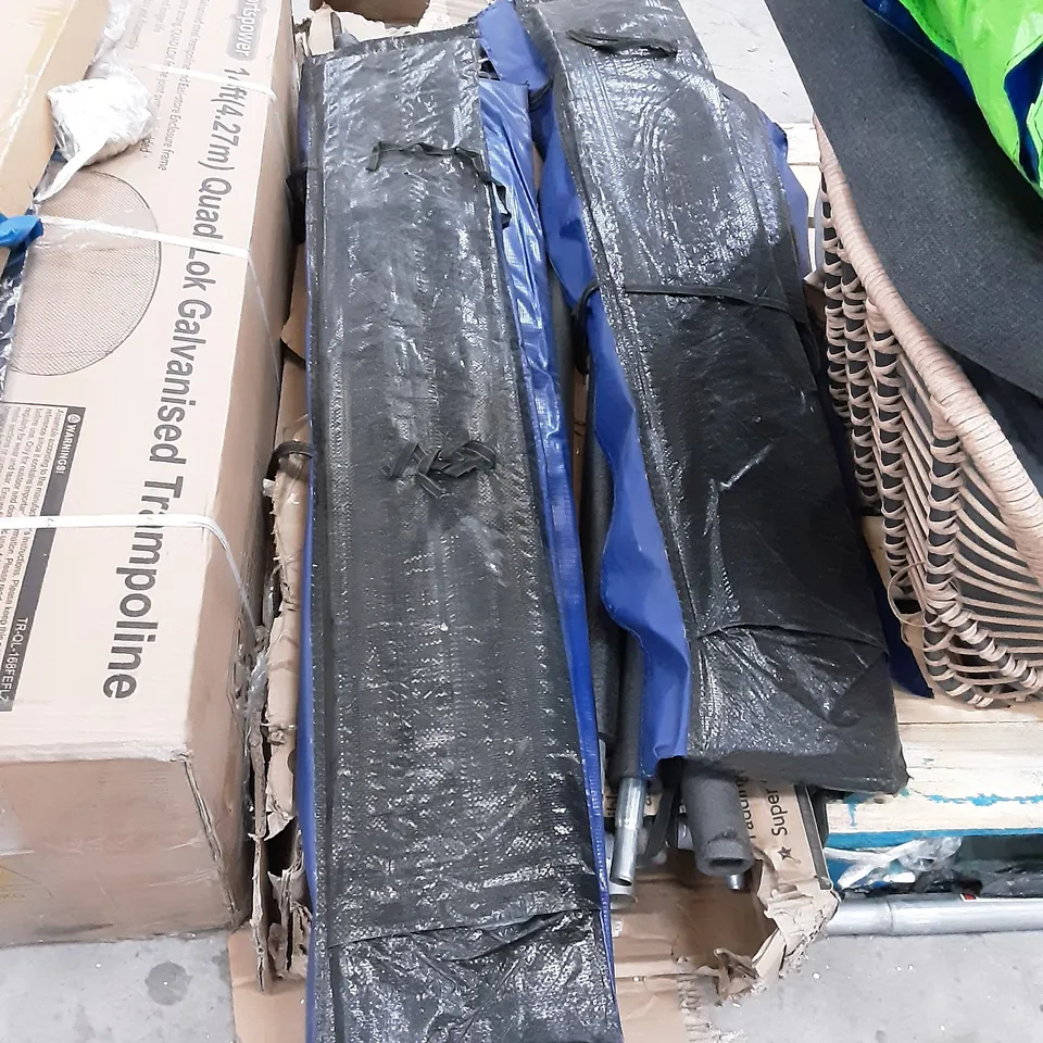 BOXED RECTANGULAR TRAMPOLINE PARTS 