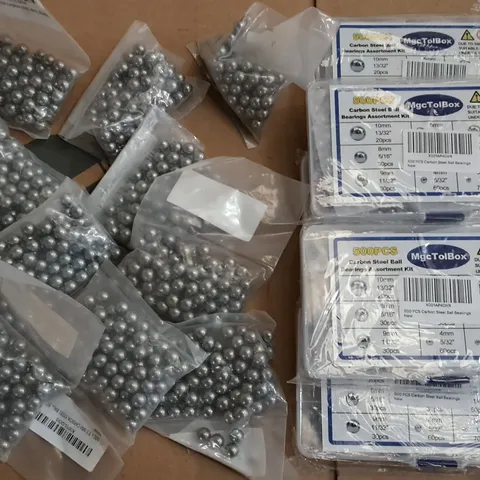 LOT OF 16 PACKS OF CARBON STEEL BALL BEARINGS 