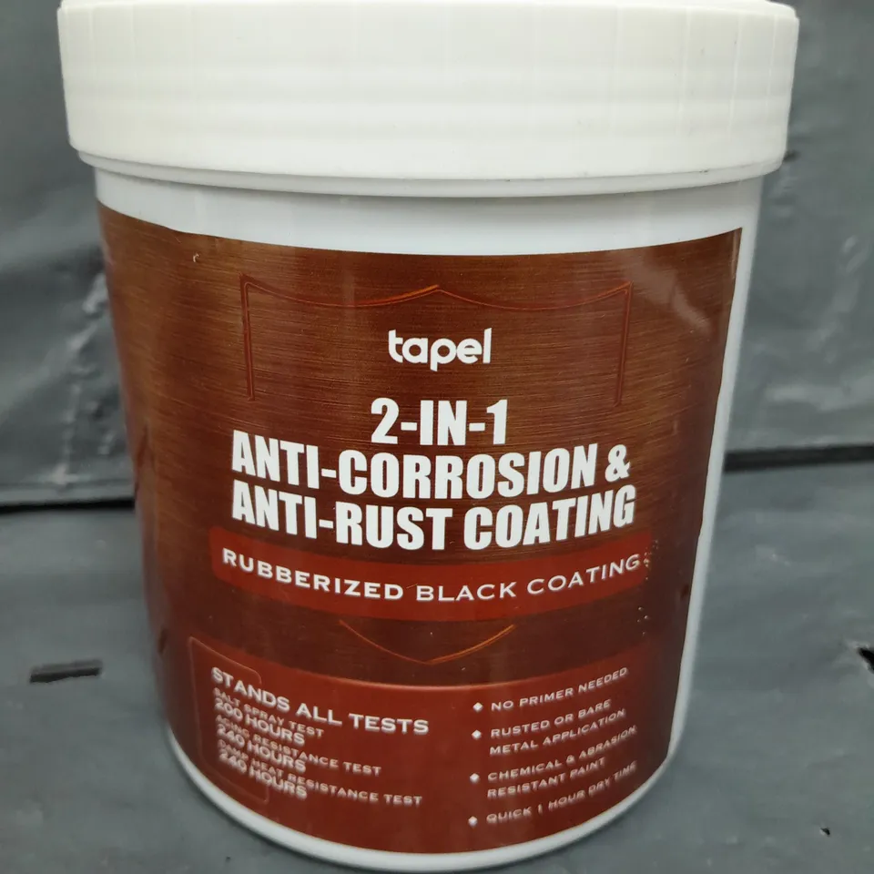 TAPEL 2-IN-1 ANTI-CORROSION & ANTI-RUST RUBBERIZED BLACK COATING (1KG)