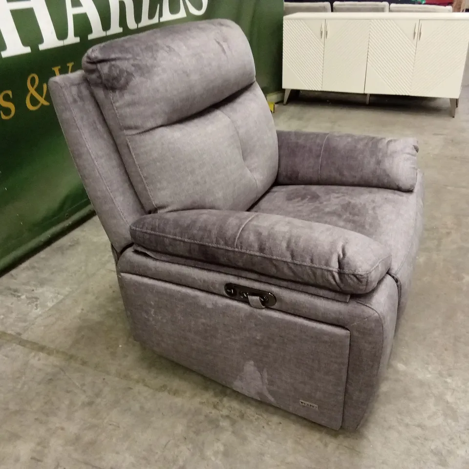 IVANA FABRIC POWER RECLINER ARMCHAIR WITH USB CHARGING AND STORAGE RRP £749