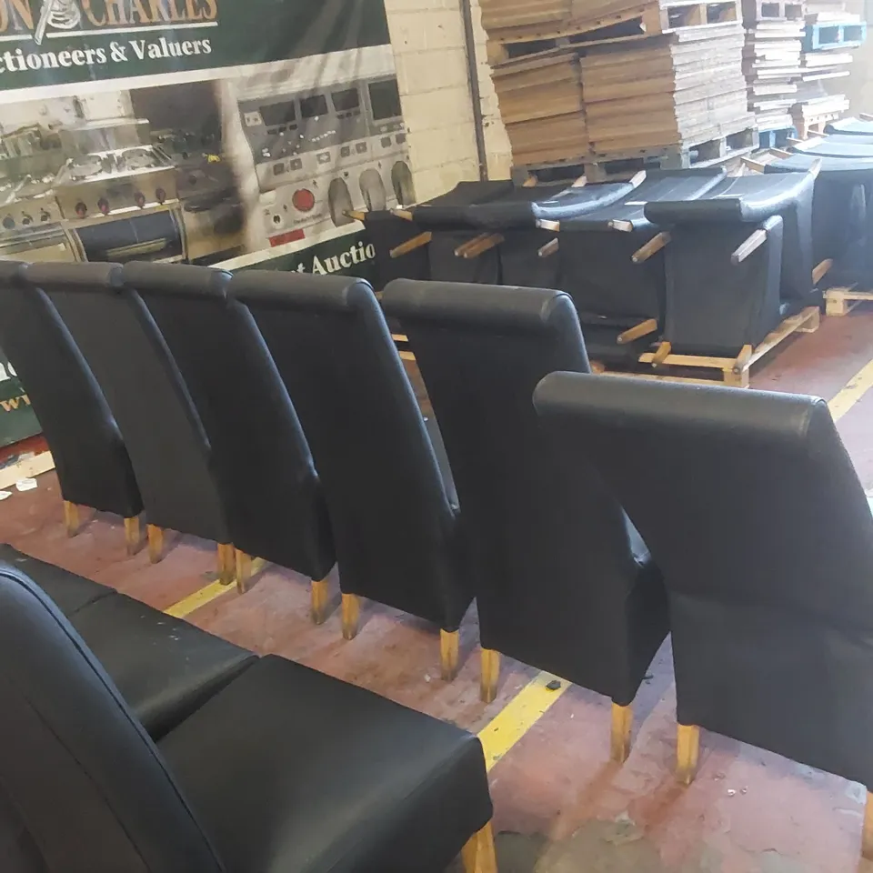 11x UPHOLSTERED RESTAURANT DINING CHAIRS