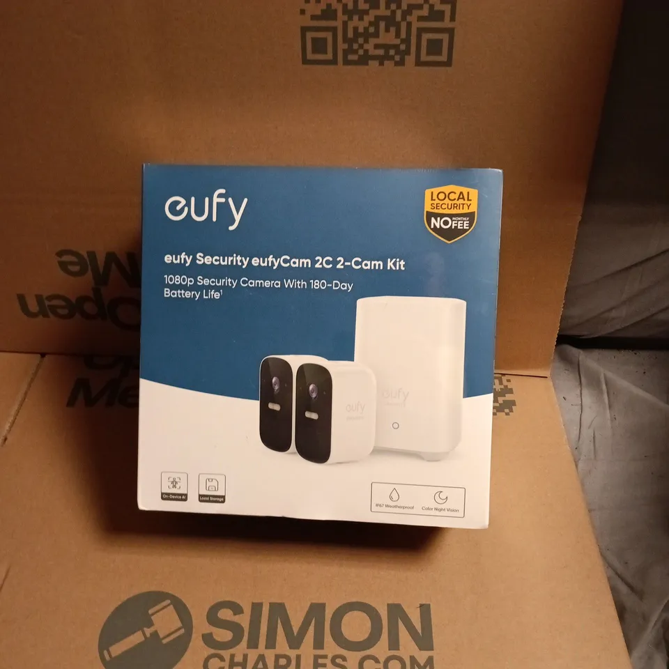 EUFY SECURITY EUFYCAM 2C 2-CAM KIT – 1080P WIRELESS BATTERY SECURITY CAMERA SYSTEM