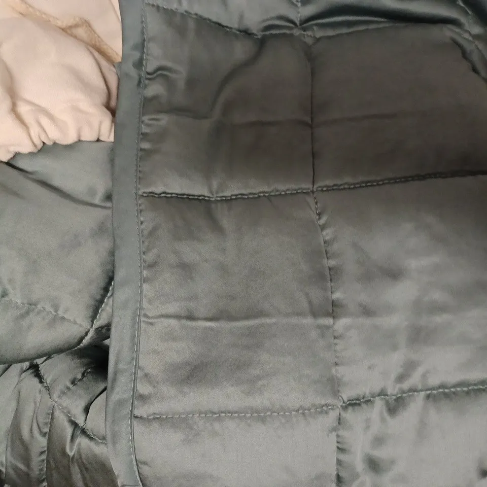 BOXED CALMING BLANKET WEIGHTED BAMBOO BLANKET IN TEAL