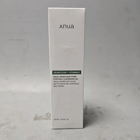 BOXED ANUA HEARTLEAF + VITAMIN E PORE CONTROL CLEANSING OIL