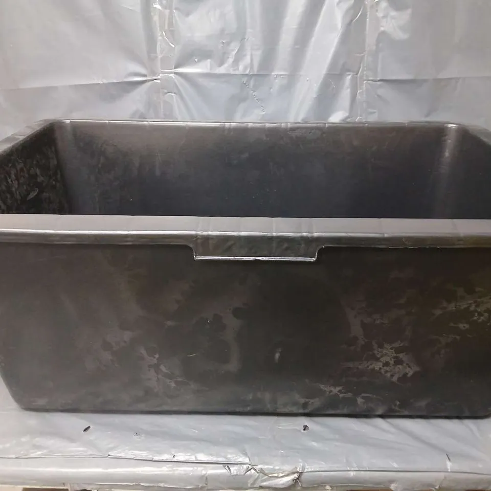 80L PLASTIC BLACK STORAGE TUB