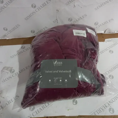 OMBRE FLOWER 3 PIECE VELVET DUVET SET DOUBLE 