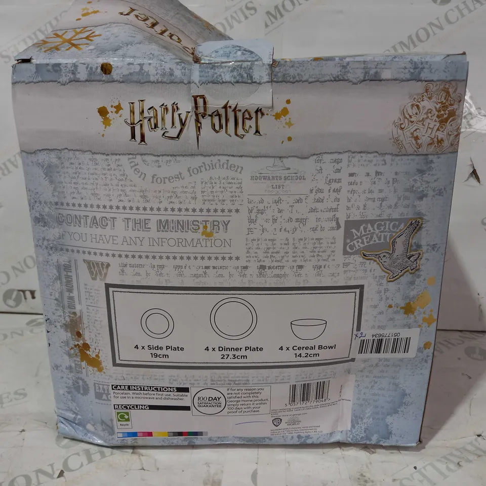 WIZARDING WORLD HARRY POTTER 12 PIECE DINNER SET