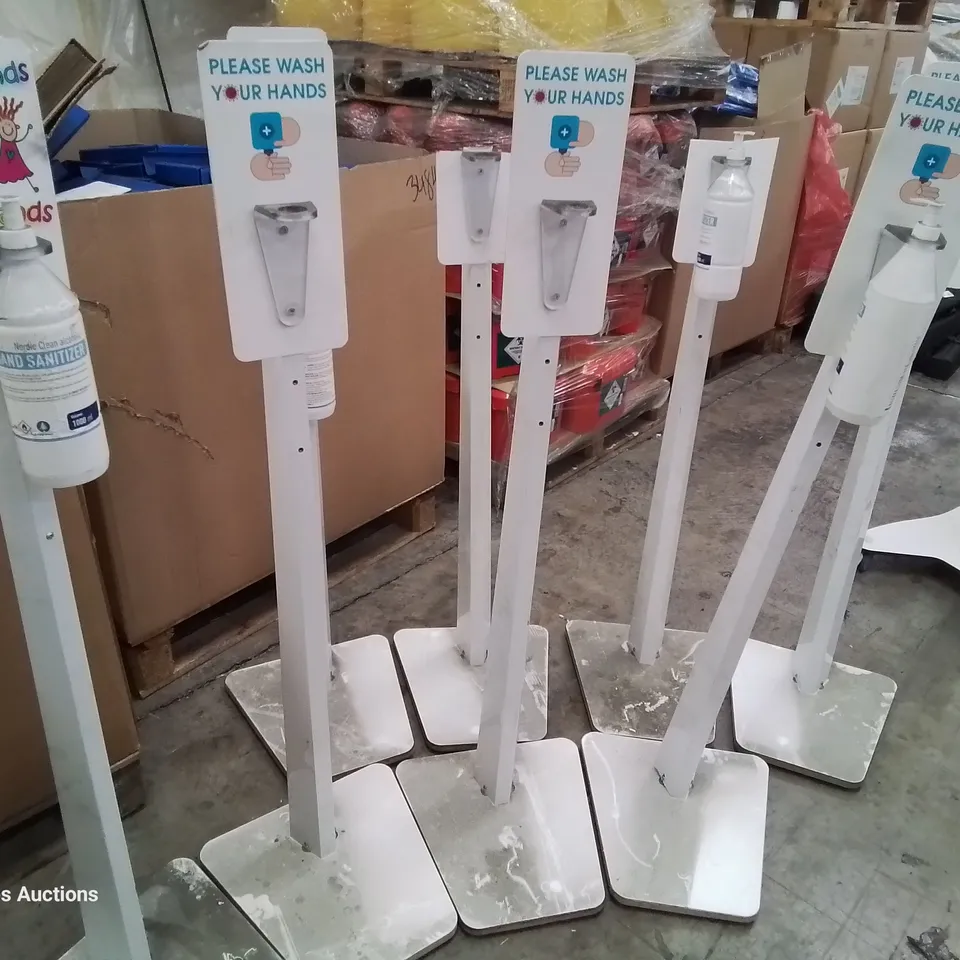 PALLET OF ASSORTED ITEMS INCLUDING 8 HAND WASH STATIONS, PATIENT RECORD HOLDERS, A4 RING FILES, CARDBOARD FILE BOXES, ALCOHOL WIPES