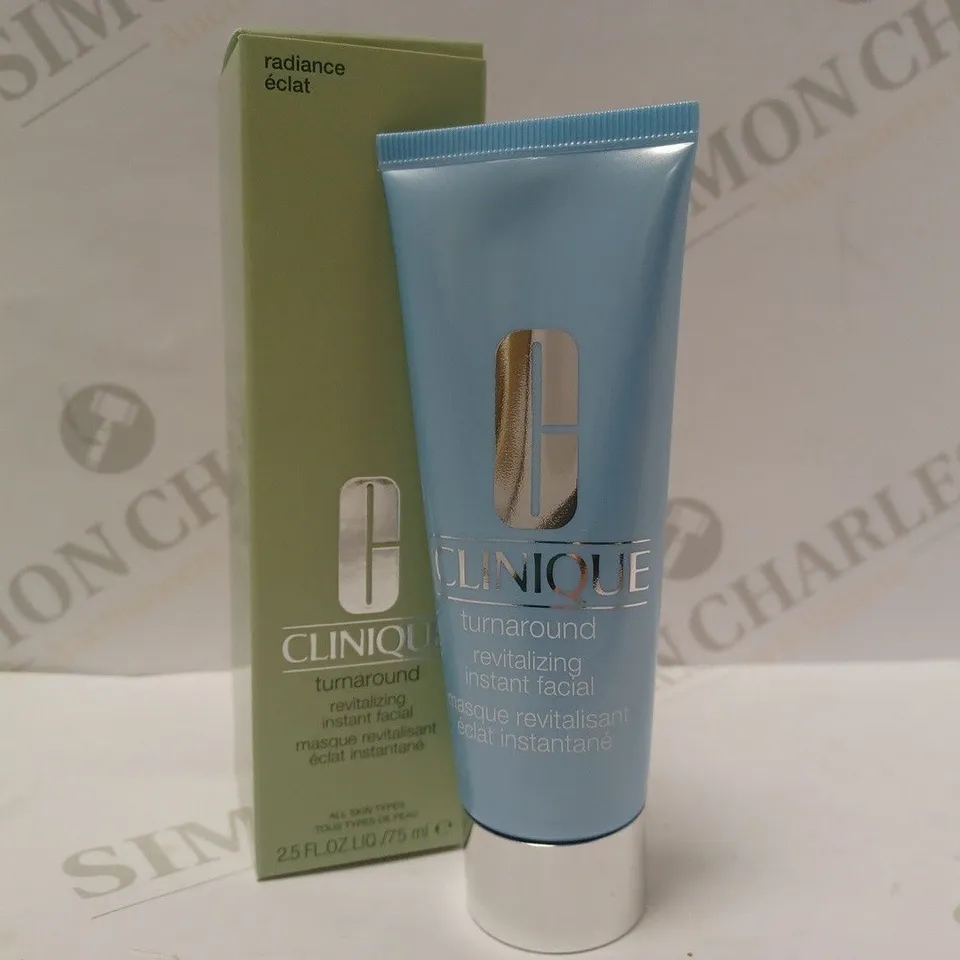 CLINIQUE TURNAROUND REVITALIZING INSTANT FACIAL 75ML