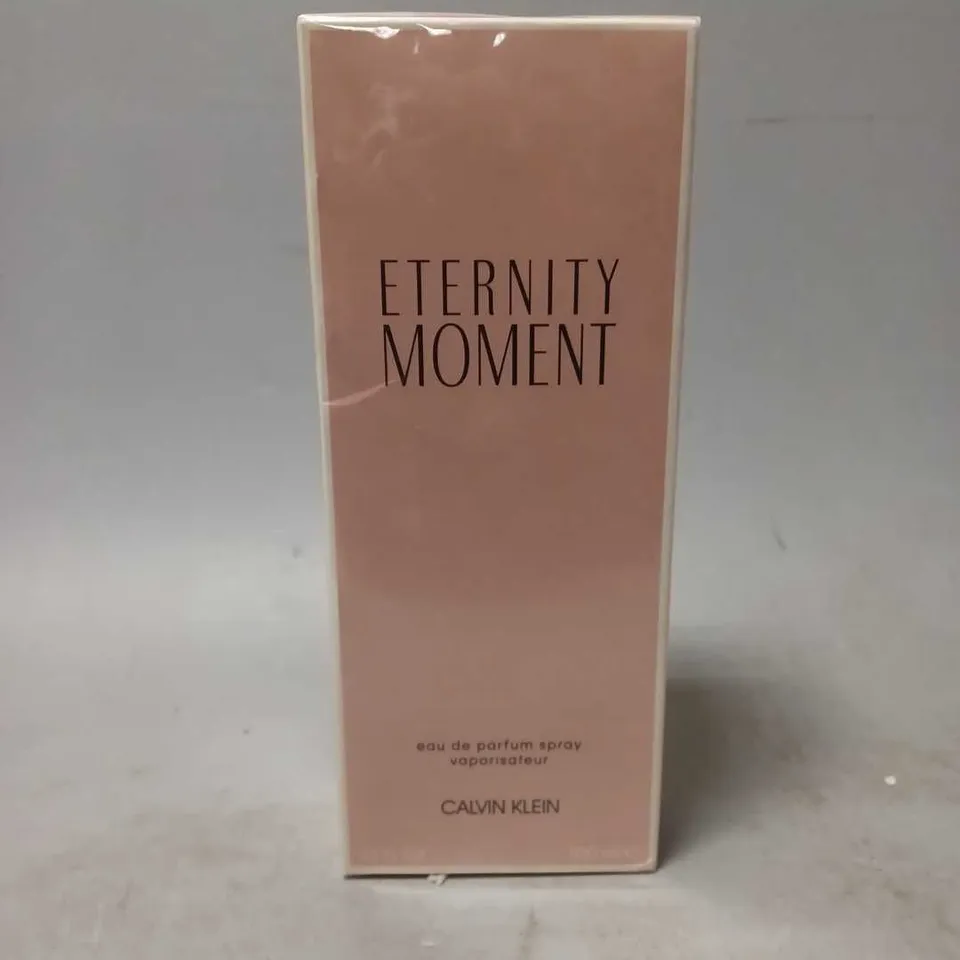 BOXED AND SEALED ETERNITY MOMENT EAU DE PARFUM CALVIN KLEIN 100ML