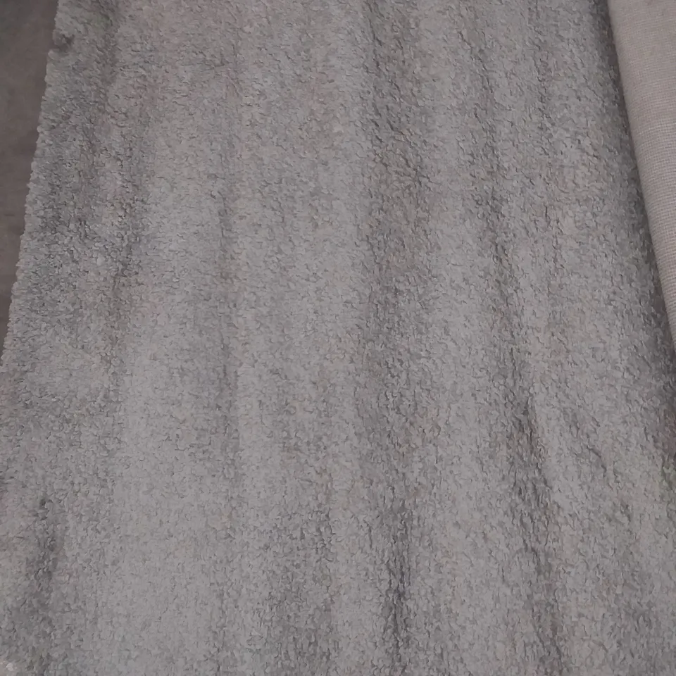 CHUCK SHAGGY LIGHT GREY RUG 160X230CM