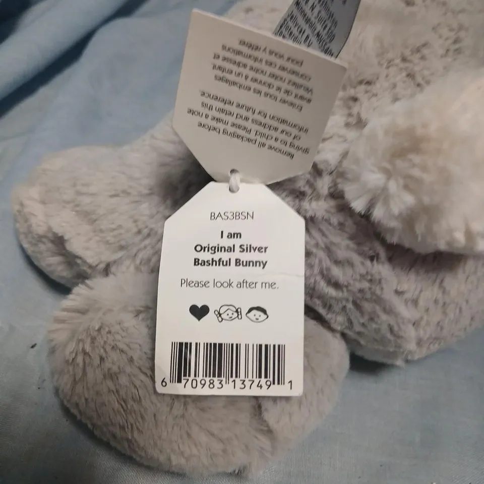 JELLYCAT BASHFUL BUNNY – ORIGINAL SILVER (GREY) SOFT TOY