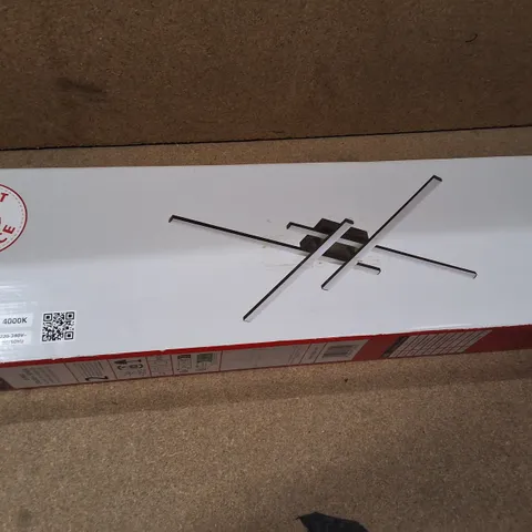 BOXED BEST CHOICE LED CEILING LIGHT – CROSSBAR FIXTURE (4000K)