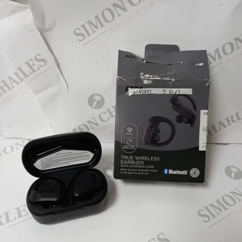 BOXED TRUE WIRELESS BLUETOOTH EARBUDS WITH CHARGING CASE