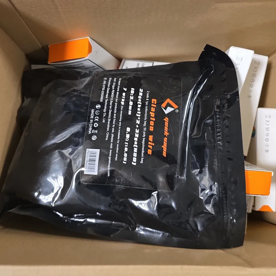 BOX OF APPROXIMATELY 18 ASSORTED E-CIGARETTES PRODUCTS TO INCLUDE - VOOPOO, ASPIRE 