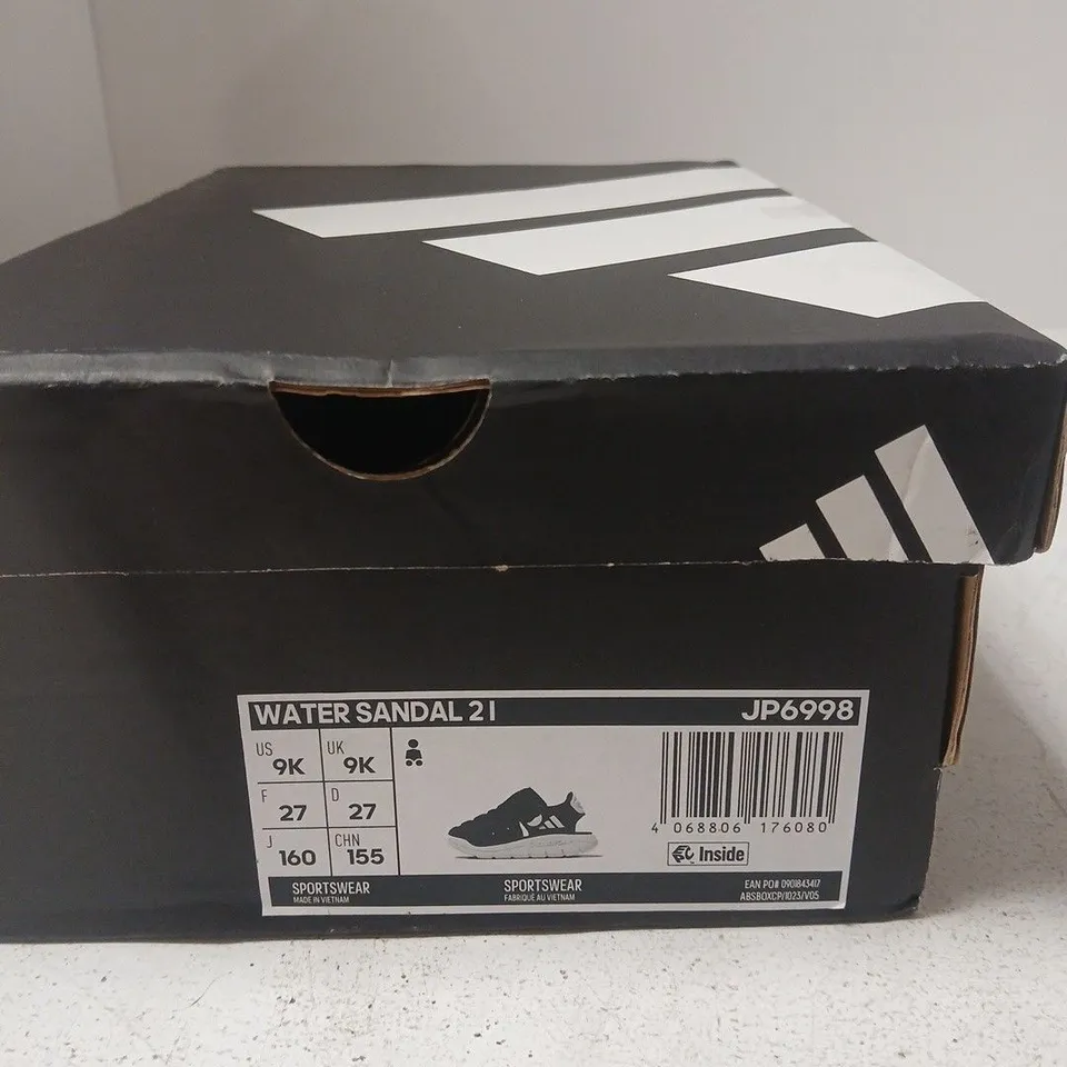 ADIDAS WATER SANDAL 21 KIDS’ SANDALS – BLACK - SIZE CHILDS 9