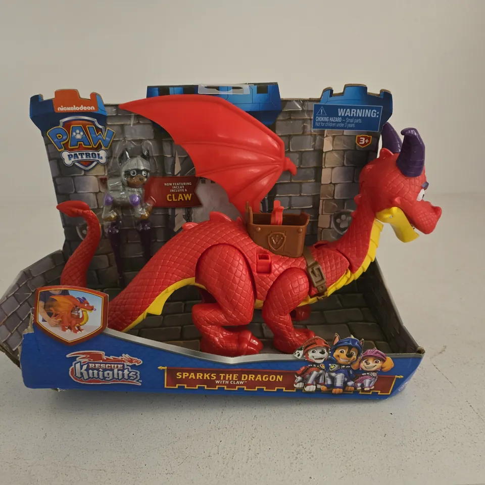 PAW PATROL SPARKS THE DRAGON WITH CLAW – RESCUE KNIGHTS FIGURE 