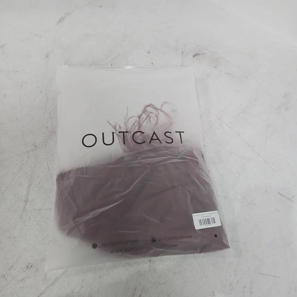 OUTCAST SHONA MINI DRESS IN BURGUNDY - S