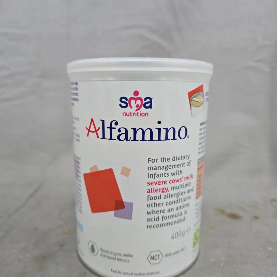 SMA ALFAMINO INFANT FORMULA 400 G – FOR INFANTS WITH COW'S MILK ALLERGY