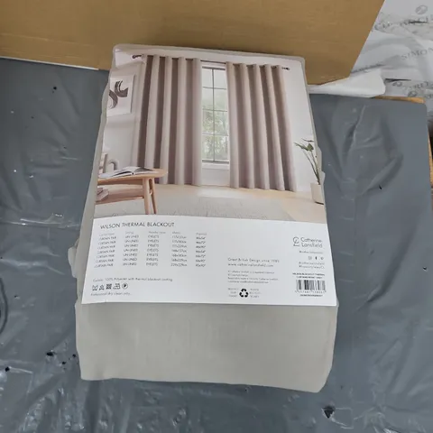 CATHERINE LANSFIELD WILSON THERMAL BLACKOUT CURTAINS – UNLINED, EYELET PAIR