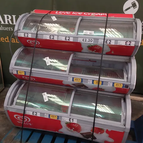 WALL'S TRIPLE LEVEL DISPLAY ICE CREAM FREEZER