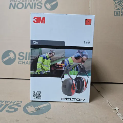 3M PELTOR X3A HEARING PROTECTION EARMUFFS – BOXED