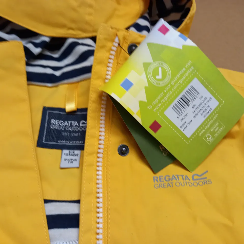 REGATTA BAYBELLA YELLOW KIDS COAT - 5/6 YRS