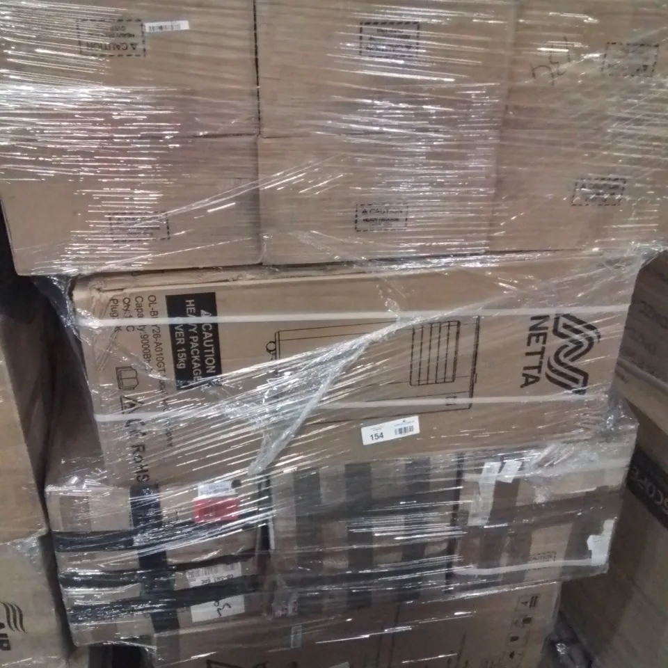 PALLET CONTAINING LARGE QUANTITY OF AIR CONDITIONING UNITS